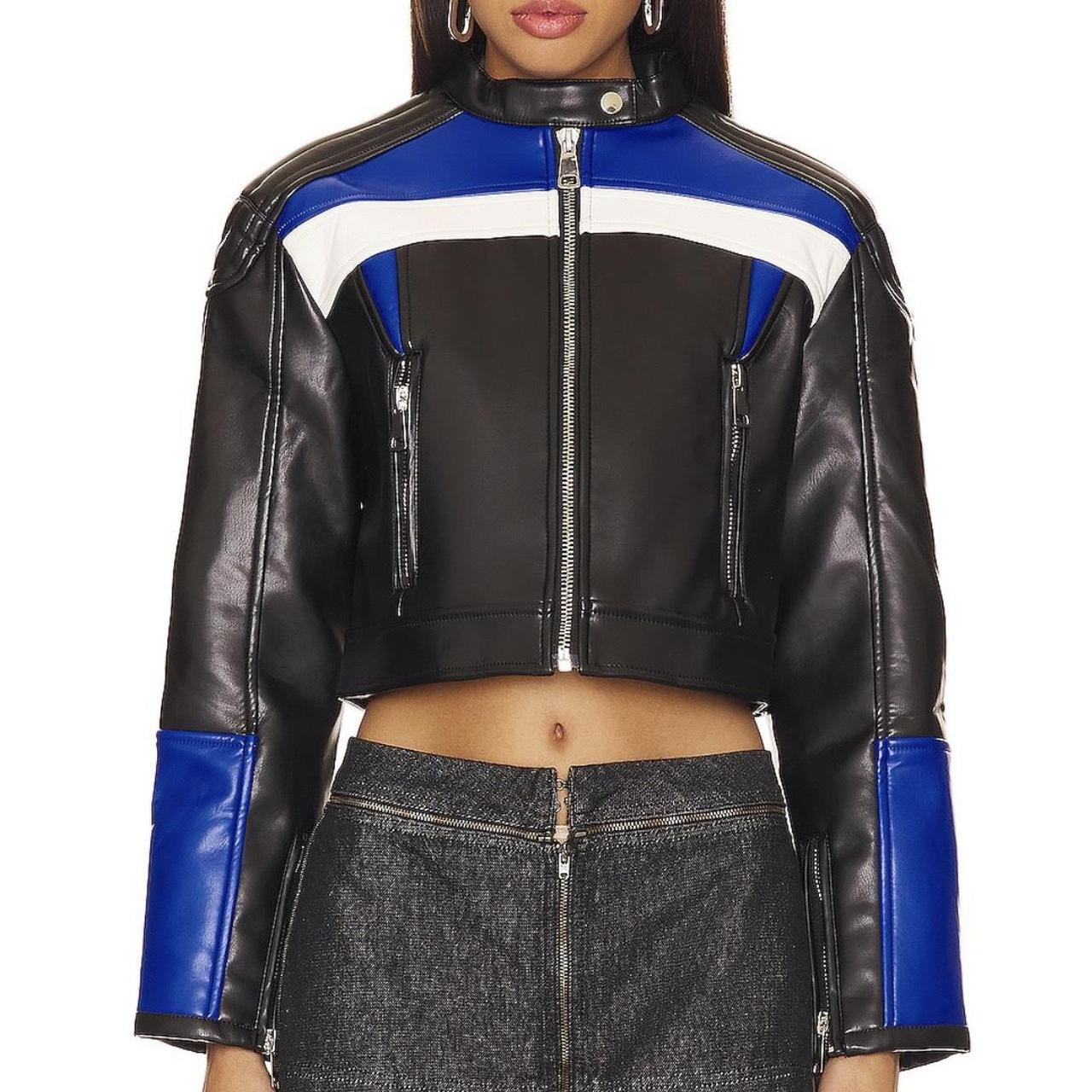 Lioness Women's Jacket - Black/Blue - S | Depop US