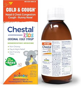 Boiron Chestal Children's Cold and Cough Syrup for Nasal and Chest Congestion, Runny Nose, and So... | Amazon (US)