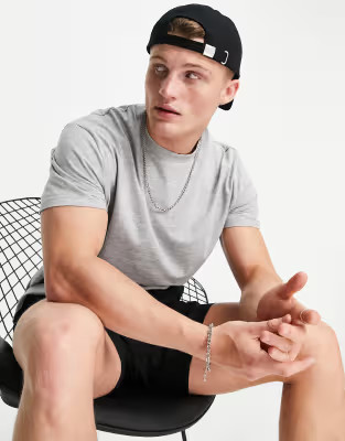 ASOS DESIGN organic relaxed fit t-shirt in grey marl | ASOS (Global)