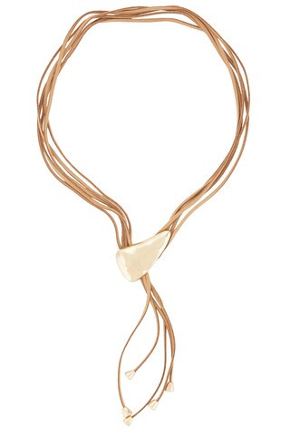 Ettika Molten Arc Bolo Necklace in Gold from Revolve.com | Revolve Clothing (Global)