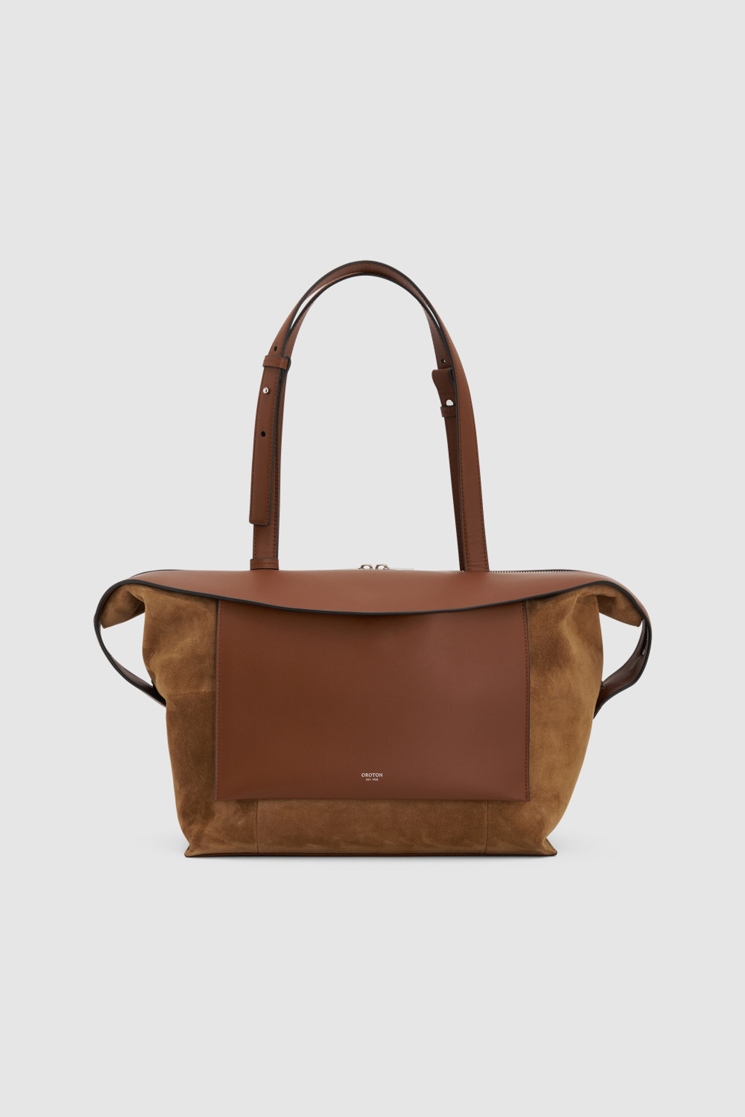 MICA MEDIUM TOTE SUEDE TEAK | Oroton