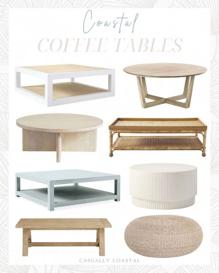 From round and woven to square and blue, today I'm sharing some of my favorite coastal coffee tables!
-
coastal home decor, coastal style home, beach house decor, beach house furniture, living room furniture, sunroom furniture, sitting room furniture, round coffee tables, white coffee tables, round white coffee tables, drum coffee tables, rectangular coffee tables, square coffee tables, natural wood coffee tables, pottery ban coffee tables, serena & lily coffee tables, woven coffee tables, rattan coffee tables, raffia coffee tables, coastal farmhouse coffee tables, coastal style furniture, blue coffee tables 

#LTKstyletip #LTKhome