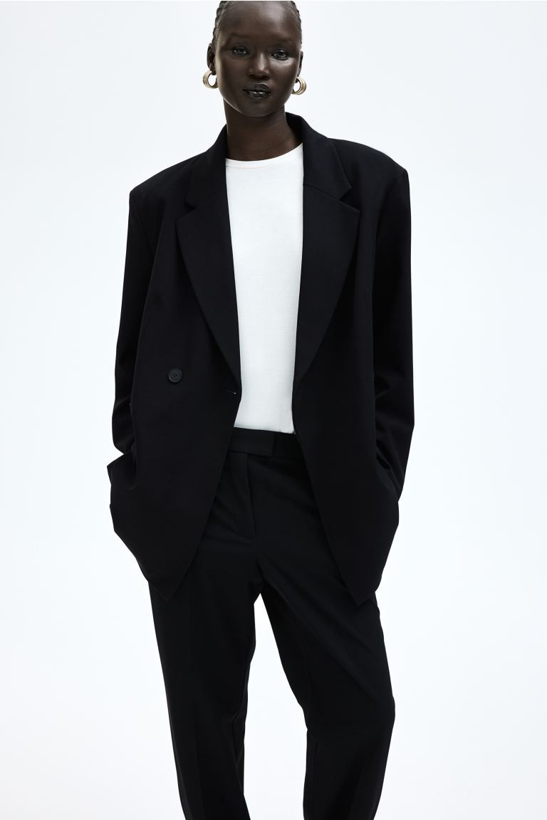 Oversized blazer - Black - Ladies | H&M GB | H&M (UK, MY, IN, SG, PH, TW, HK)