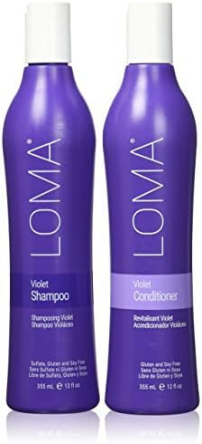 Loma Hair Care Violet Shampoo Violet Conditioner Duo, 12 Fl Oz each | Amazon (US)