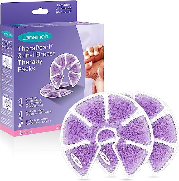 Lansinoh TheraPearl 3-in-1 Breast Therapy Pack, Hot or Cold use for Nursing Mothers to decrease E... | Amazon (CA)