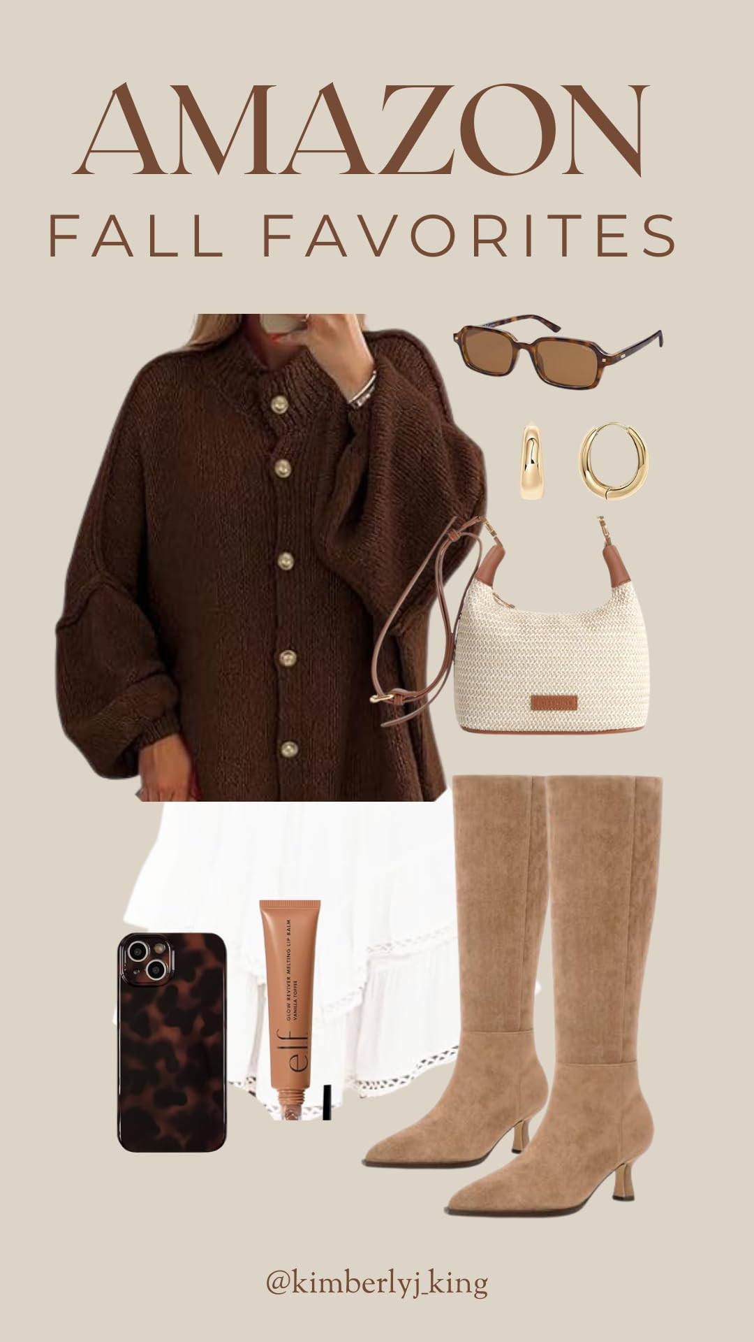 PAVOI 14K Gold Plated Sterling Silver Post Small Chunky Hoops Earrings | Thick Lightweight Gold H... | Amazon (US)