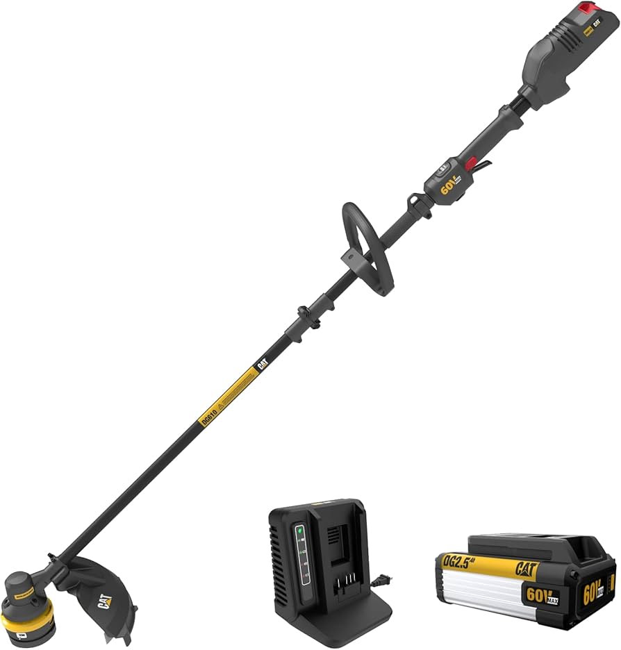 Cat DG610 60V 15” Brushless String Trimmer Cordless with Dual Line Bump Feed Head, Edger with Q... | Amazon (US)