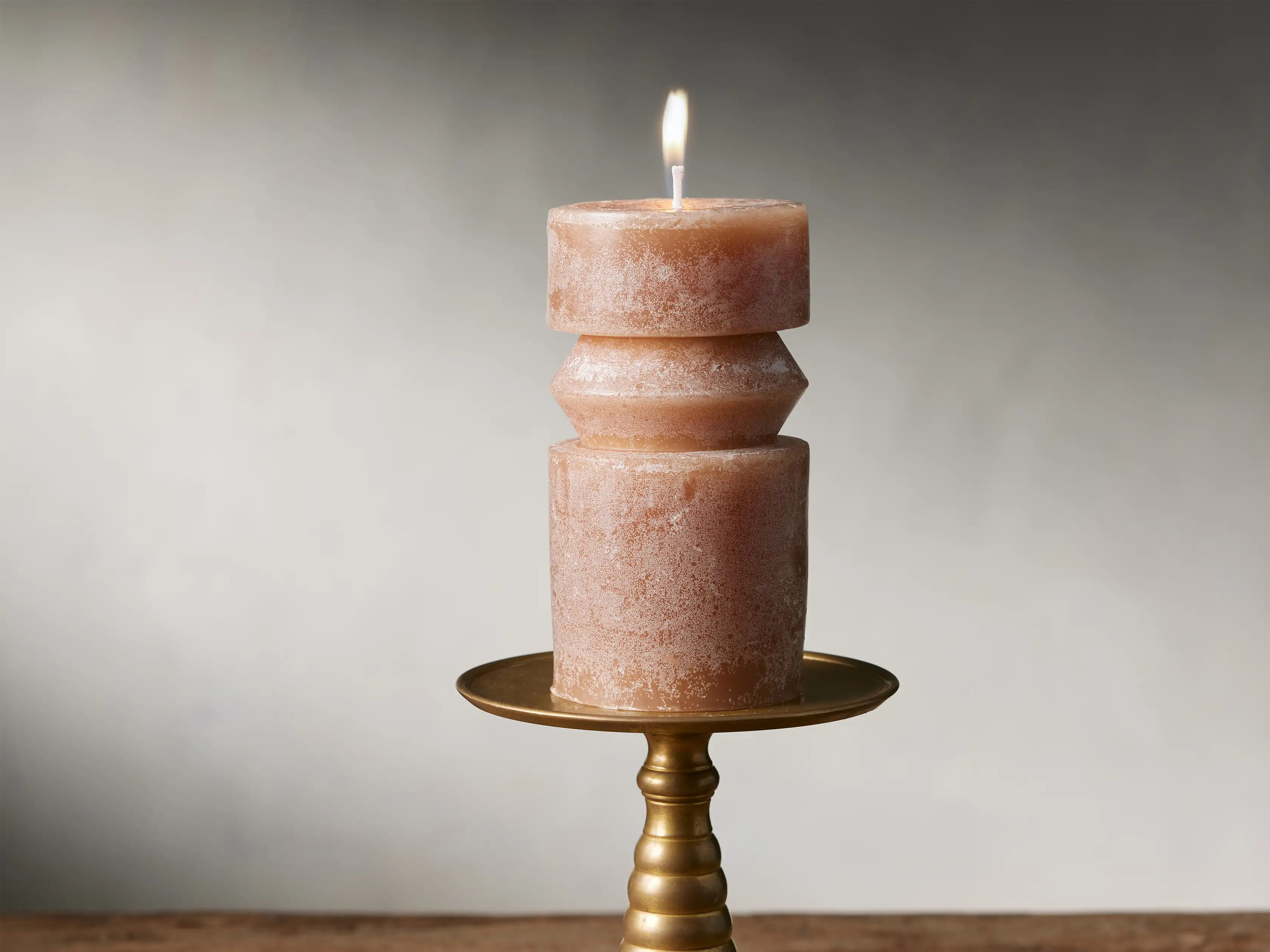 Abstract Rustic Pillar Candle | Arhaus