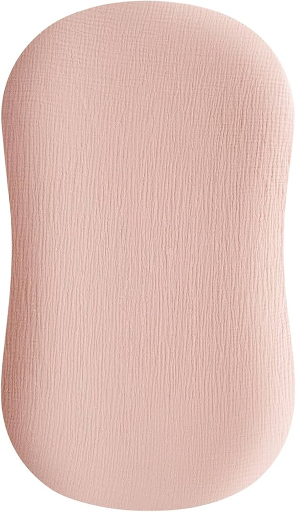 Konssy Muslin Baby Lounger Cover 1 Pack, 100% Cotton Newborn Lounger Sheets, Soft and Breathable ... | Amazon (US)