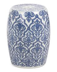 11x19 Paris Floral Decorative Garden Stool | TJ Maxx