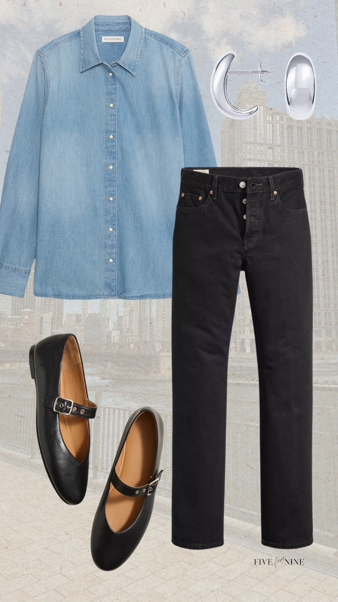 Denim shirt outfit for fall

#LTKSeasonal #LTKFindsUnder100