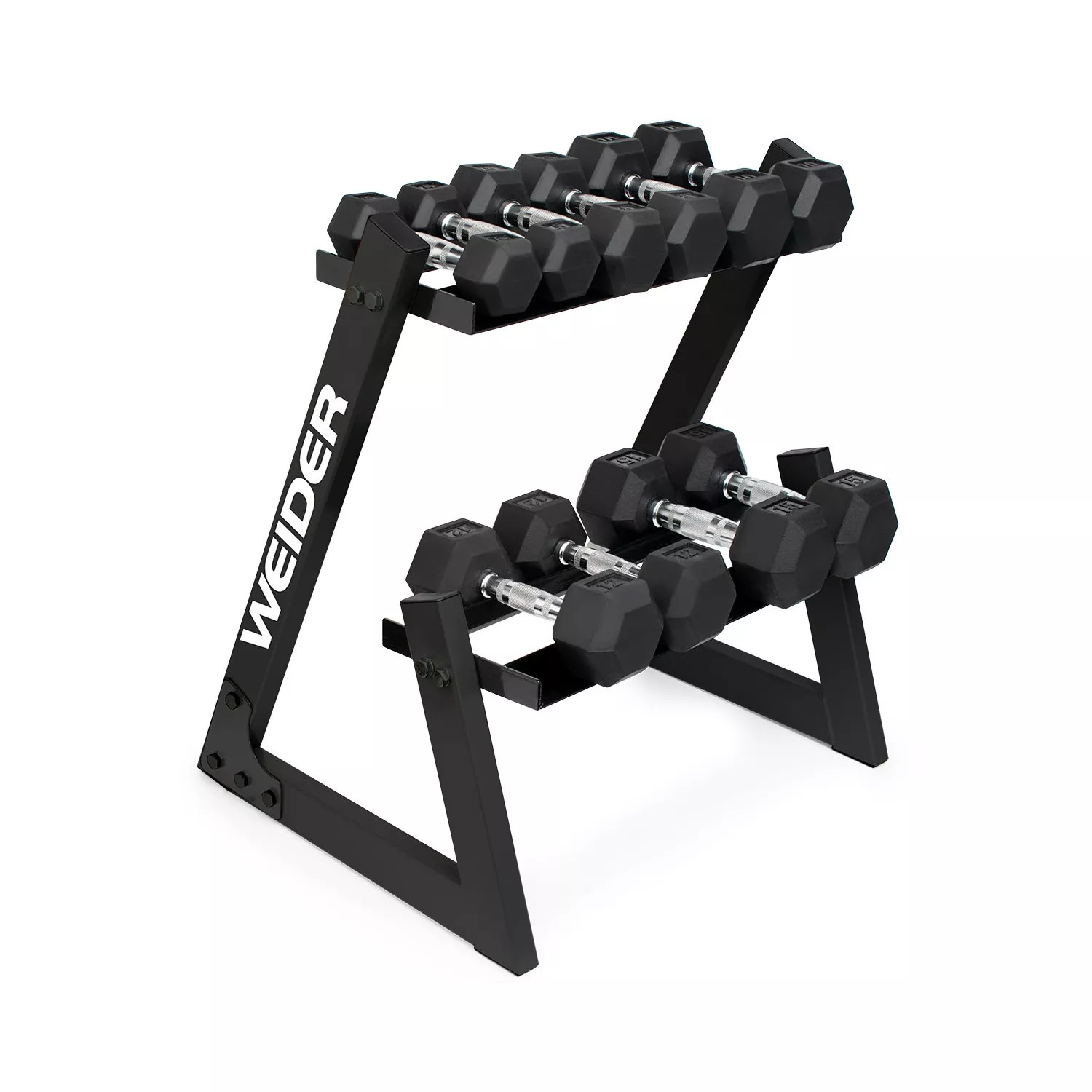 Weider 100 Lb. Dumbbell Set with 2-Tier Storage Rack Dumbbell | Sam's Club