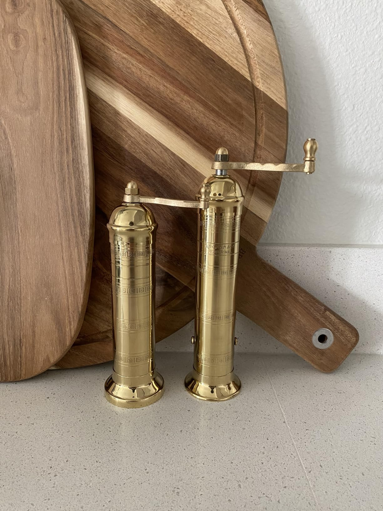 The Original Greek Salt and Pepper Mill (Brass, 8-Inch Salt) | Amazon (US)