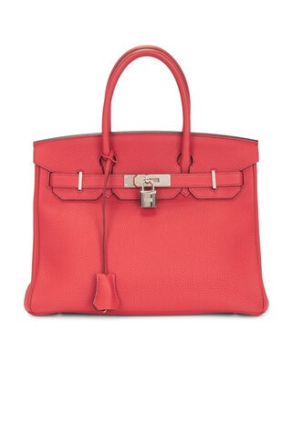 Hermes Togo Birkin 30 Handbag in Red | FWRD 
