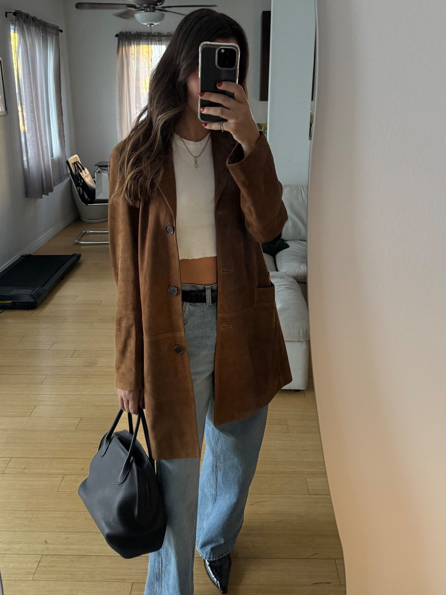 Living in this suede trench #jackets #fallboots #fallstyle

#LTKSeasonal #LTKWorkwear #LTKStyleTip