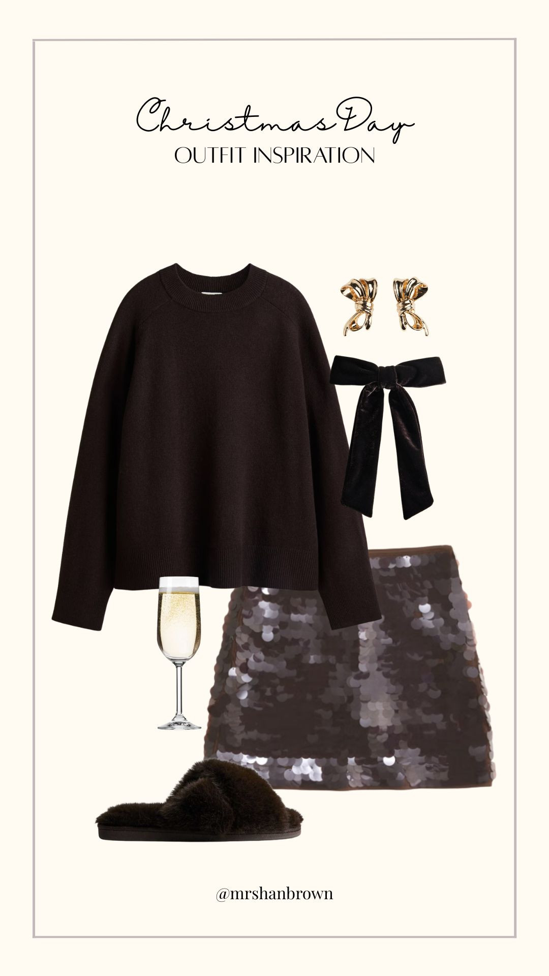 Christmas Day Outfit Inspiration  - I love this Brown A&F Brown Sequin Skirt!! ✨ 

Winter Fashion, Winter Style, Winter Outfit, Party Wear, Party Season, Christmas Day Outfit, Festive, Slippers, Knitwear, Sequin Mini Skirt  

 

#LTKuk #LTKfestive #LTKpartywear