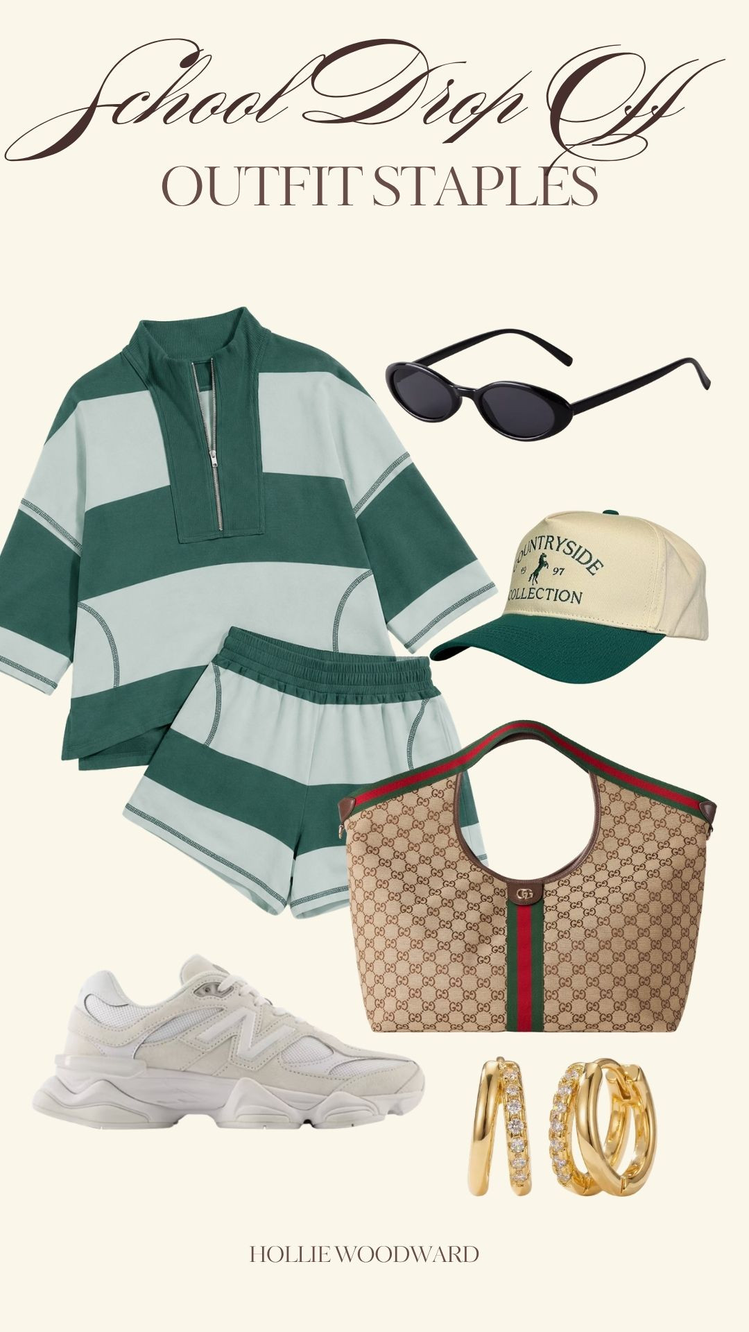 school drop off outfit idea 💚 

 