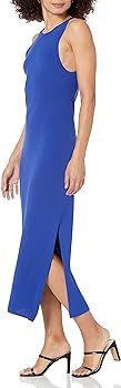 The Drop Women's Gabriela High Neck Cut-In A-Line Side Slit Maxi Sweater Dress | Amazon (US)