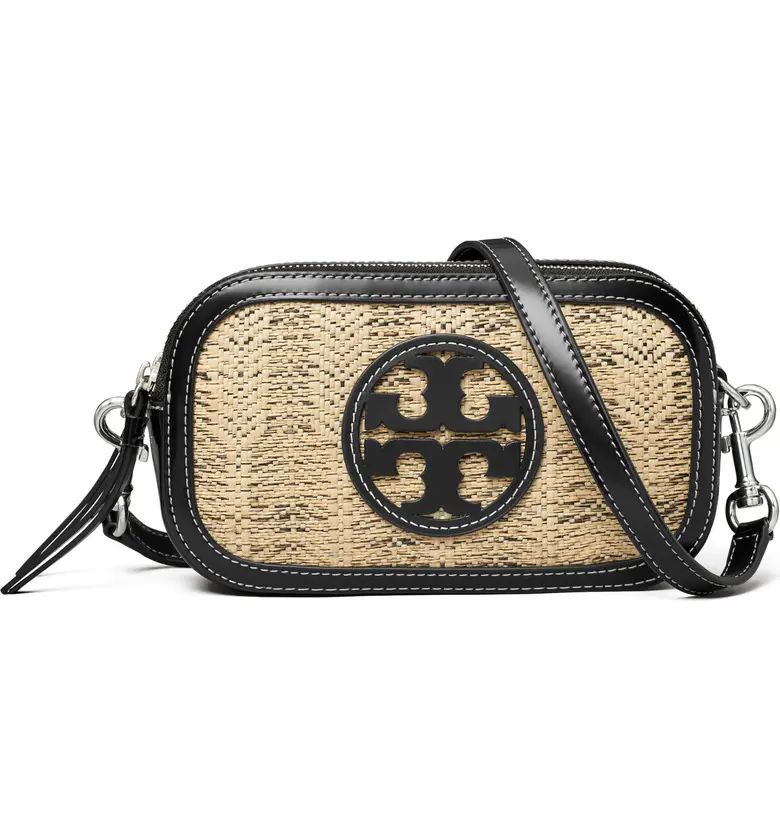 Mini Perry Raffia Bombé Crossbody Bag | Nordstrom