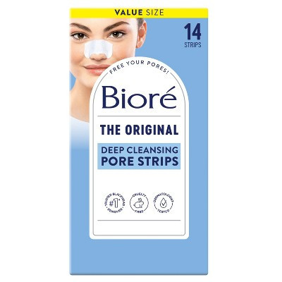 Biore Deep Cleansing Pore Strips, Blackhead Remover, Nose Strips For Deep Pore Cleansing, Oil-Free - 14ct | Target