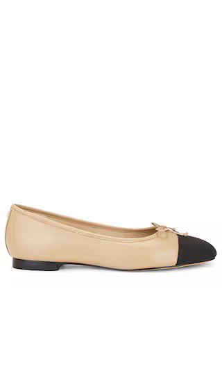 Marley Flat in Soft Beige & & Black | Revolve Clothing (Global)