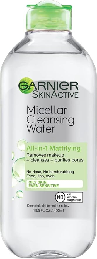 Garnier SkinActive Micellar Cleansing Water, All-in-1 Makeup Remover and Facial Cleanser, For Oil... | Amazon (US)