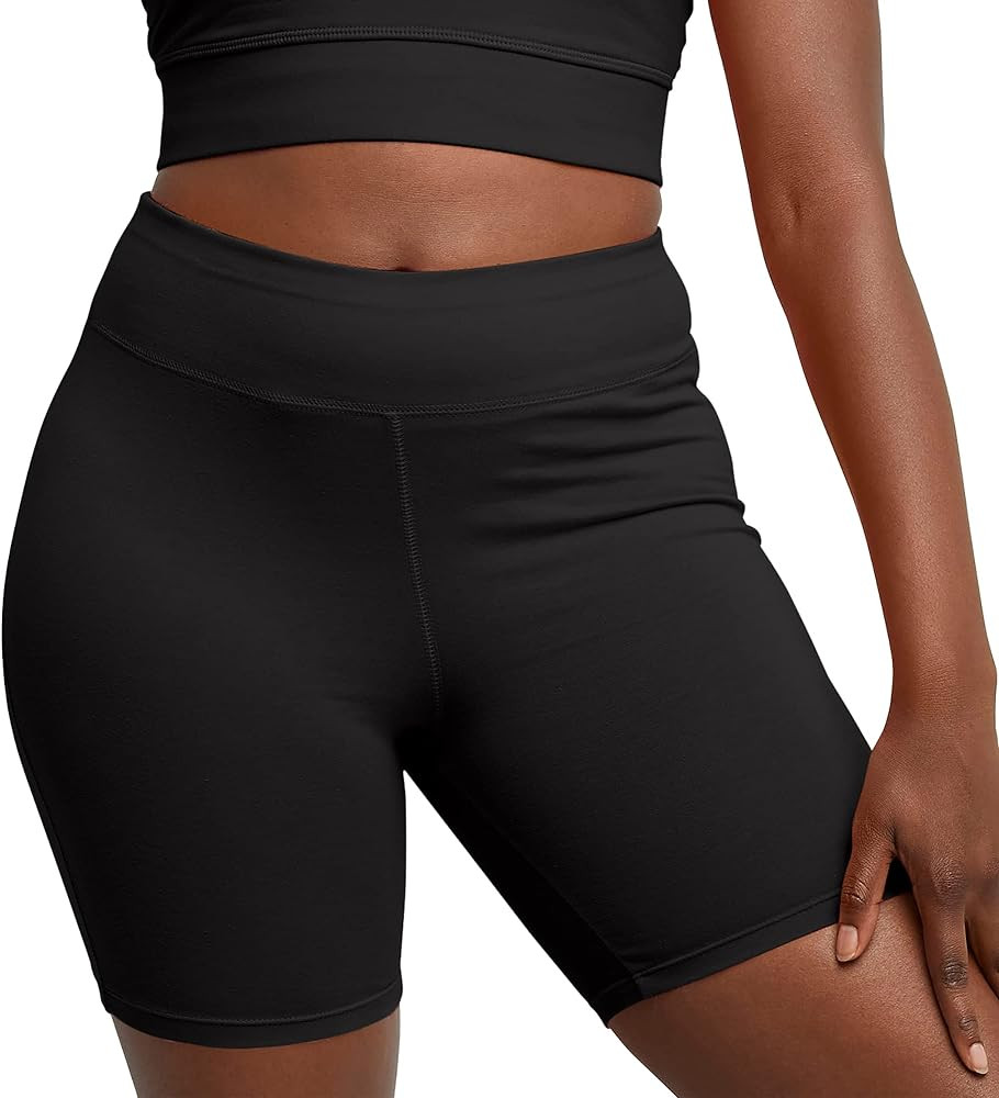Hanes Women's Stretch Jersey Bike Shorts, Women’s Cotton Bike Shorts, Women’s Athletic Shorts... | Amazon (US)