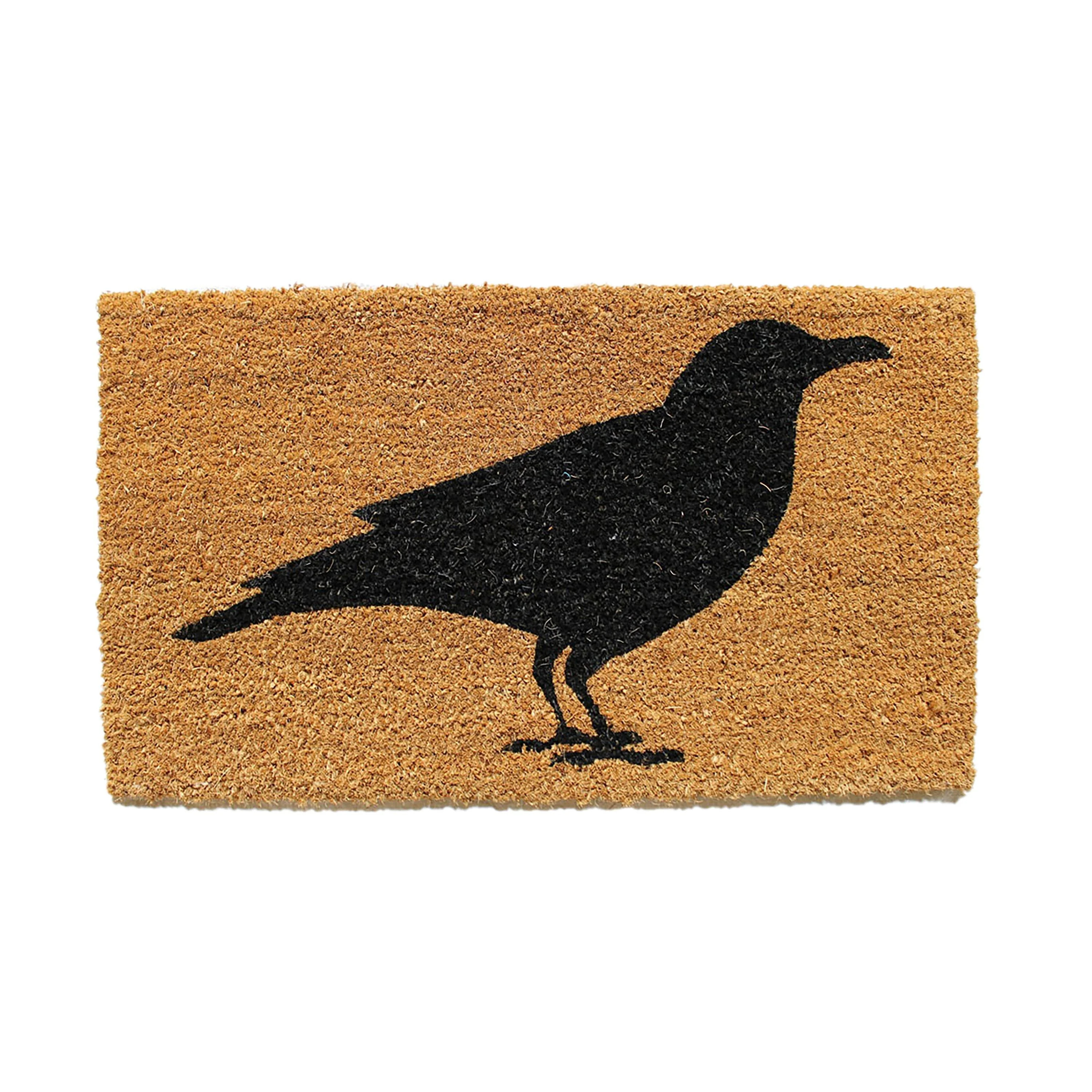Living Crow, Decorative Coir Mat, 16" X 28 | My Evergreen