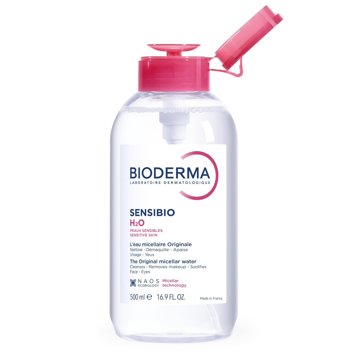 Bioderma - Sensibio - H2O Micellar Water - Makeup Remover Cleanser - Face Cleanser for Sensitive Skin | Amazon (US)