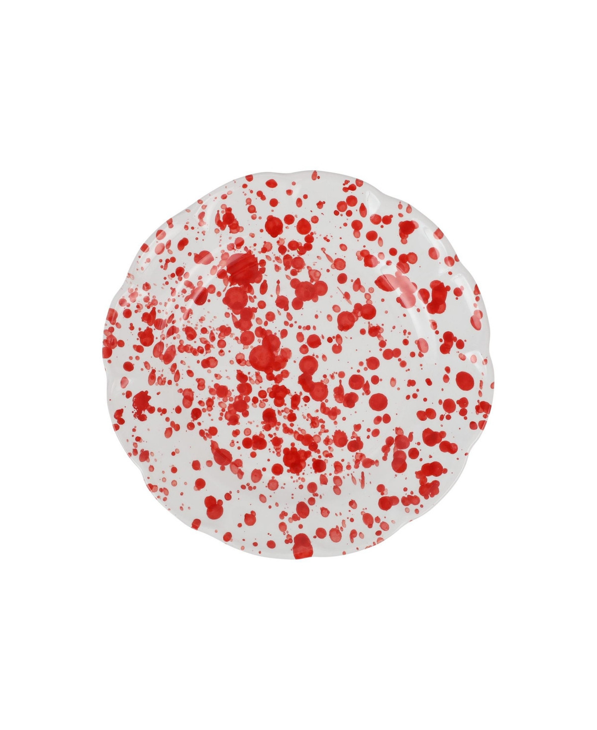 Vietri Amalfitana Splatter Salad Plate 8" - Red | Macy's