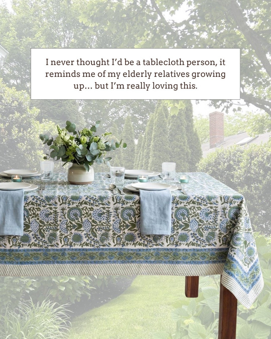 Loving this pretty tablecloth!
 Who knew I would be so into a summer tablecloth 🙌🏻🙌🏻

#LTKSeasonal #LTKfoodie #LTKHome
