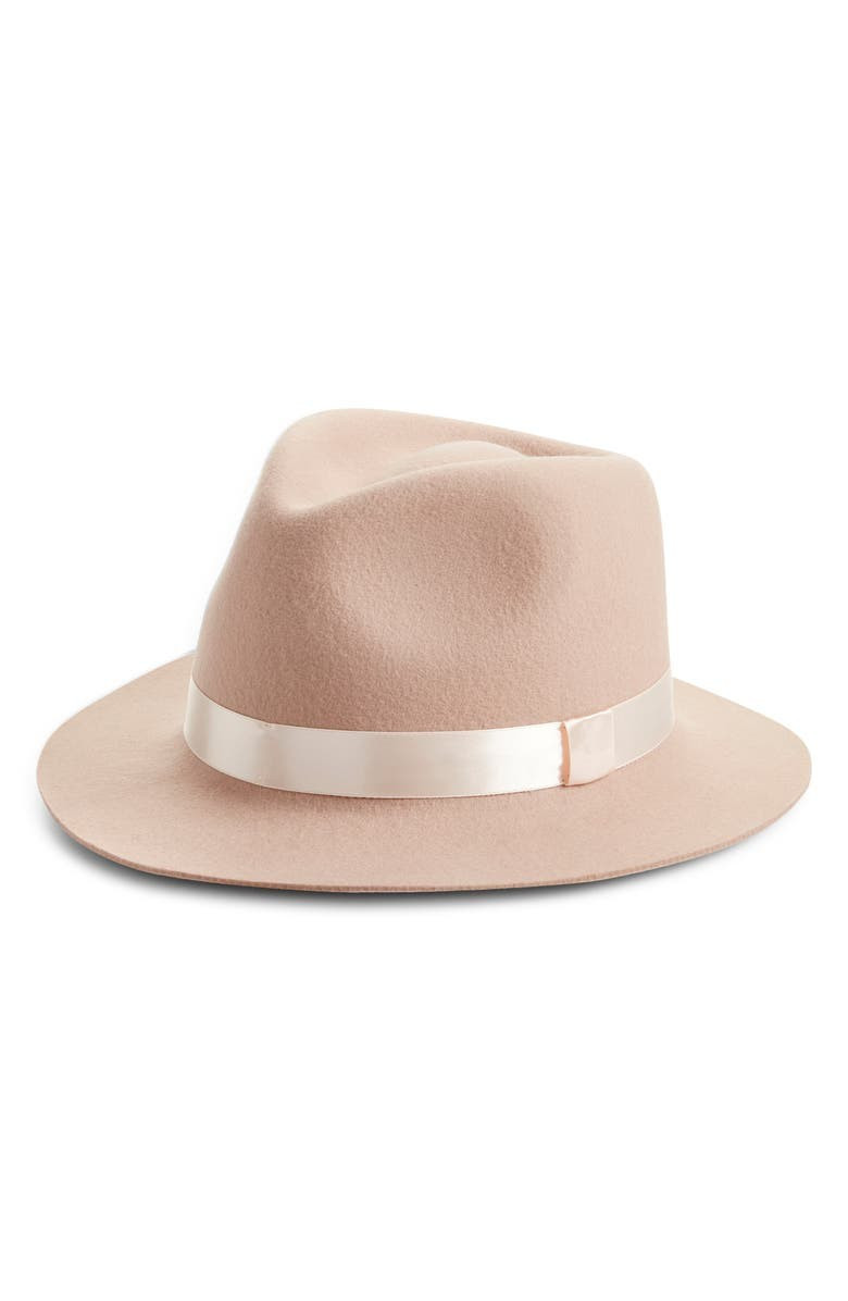 Satin Ribbon Wool Felt Hat | Nordstrom