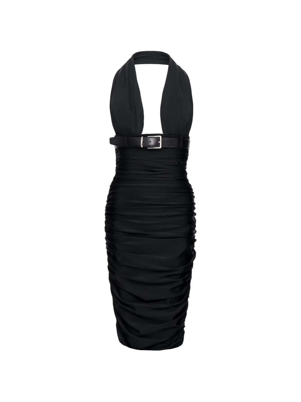 MEDEEA ruched midi dress - Black | Farfetch Global