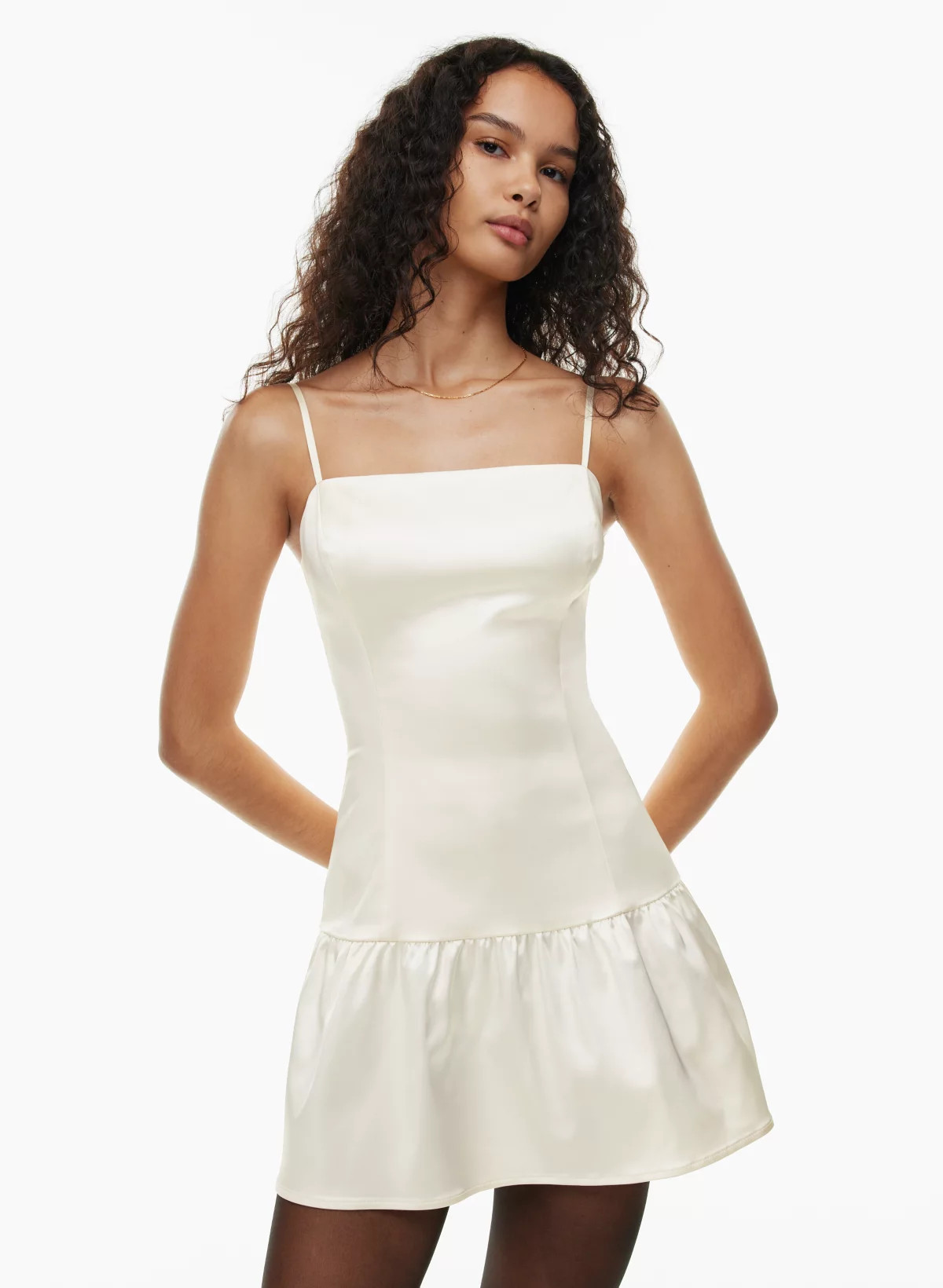 TANGO SATIN DRESS | Aritzia