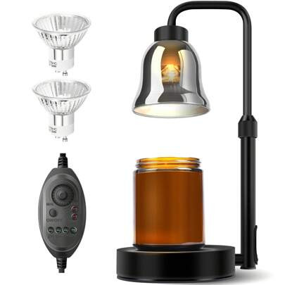 Candle Warmer Lamp With Timer Adjustable Candle Warmer Light For Bedroom Home Decor - Dimmable Wax Melts Warmer For Jar Candles | SHEIN