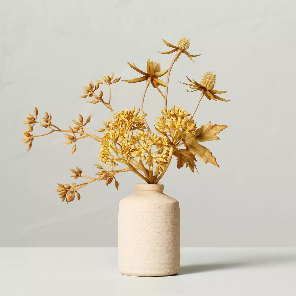 Faux Bleached Sedum & Thistle Arrangement - Hearth & Hand™ with Magnolia | Target