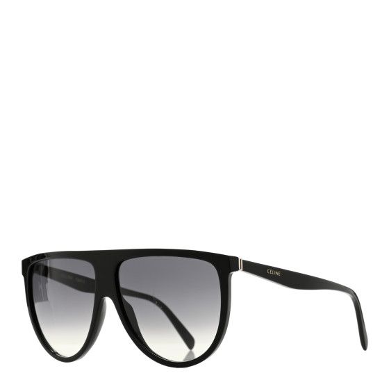 Flat Top Shield Sunglasses CL 40006IN Black | FASHIONPHILE (US)