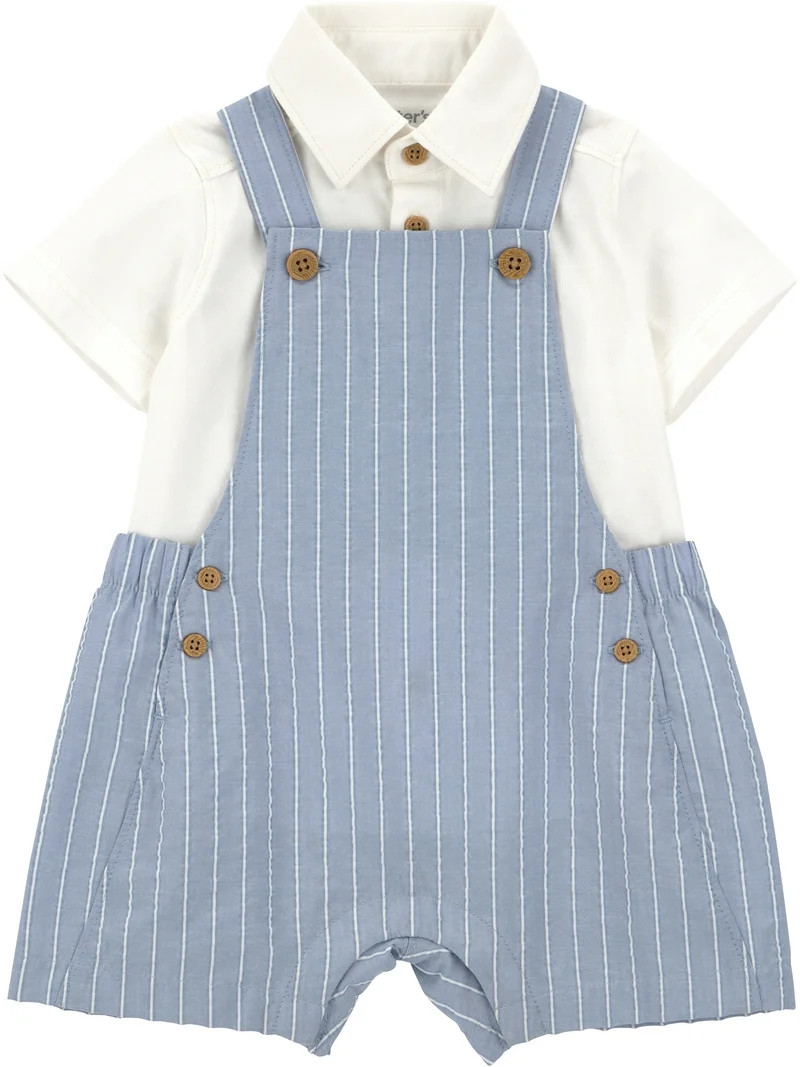 Carter's Child of Mine Baby Boy SHortall Set, 2-Piece, Sizes 0/3-24 Months | Walmart (US)