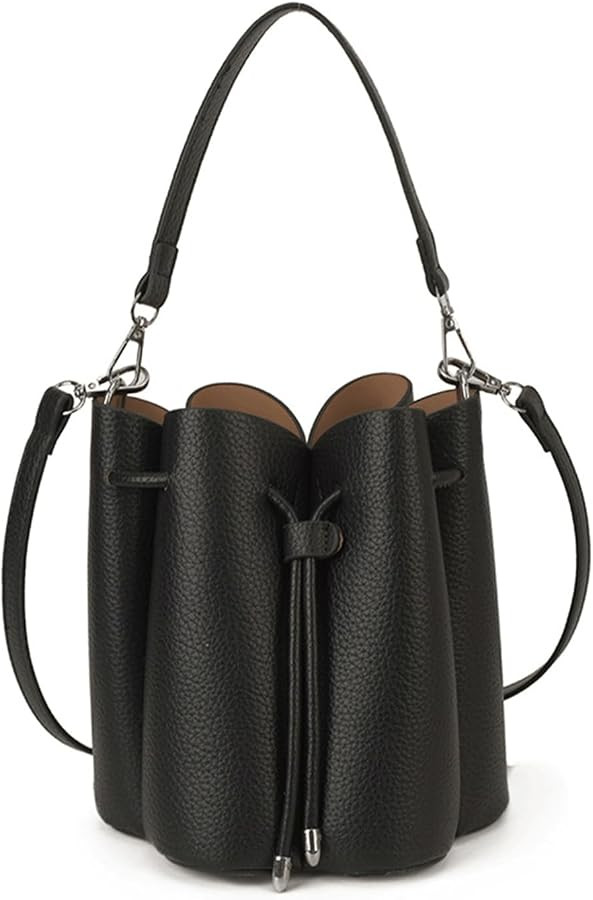Bucket Purse Tulip Flower Shaped Crossbody Shoulder Bag Drawstring Chic Top Handle Handbag for Wo... | Amazon (US)
