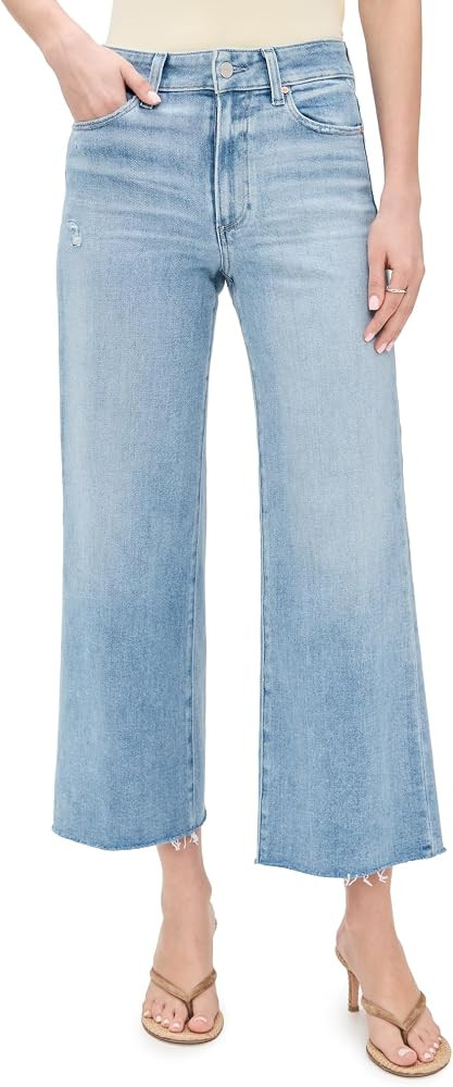 PAIGE Women's Anessa Ankle Wide Leg Jeans | Amazon (US)
