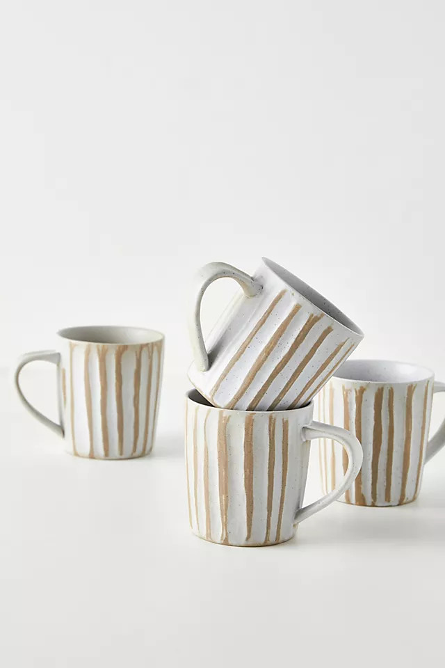 Amber Lewis for Anthropologie Jayme Mugs, Set of 4 | Anthropologie (US)