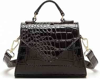 Women’s Mini Crossbody Bags, Top Handle Clutch Orange Handbag, Trendy Cute Purse | Amazon (US)