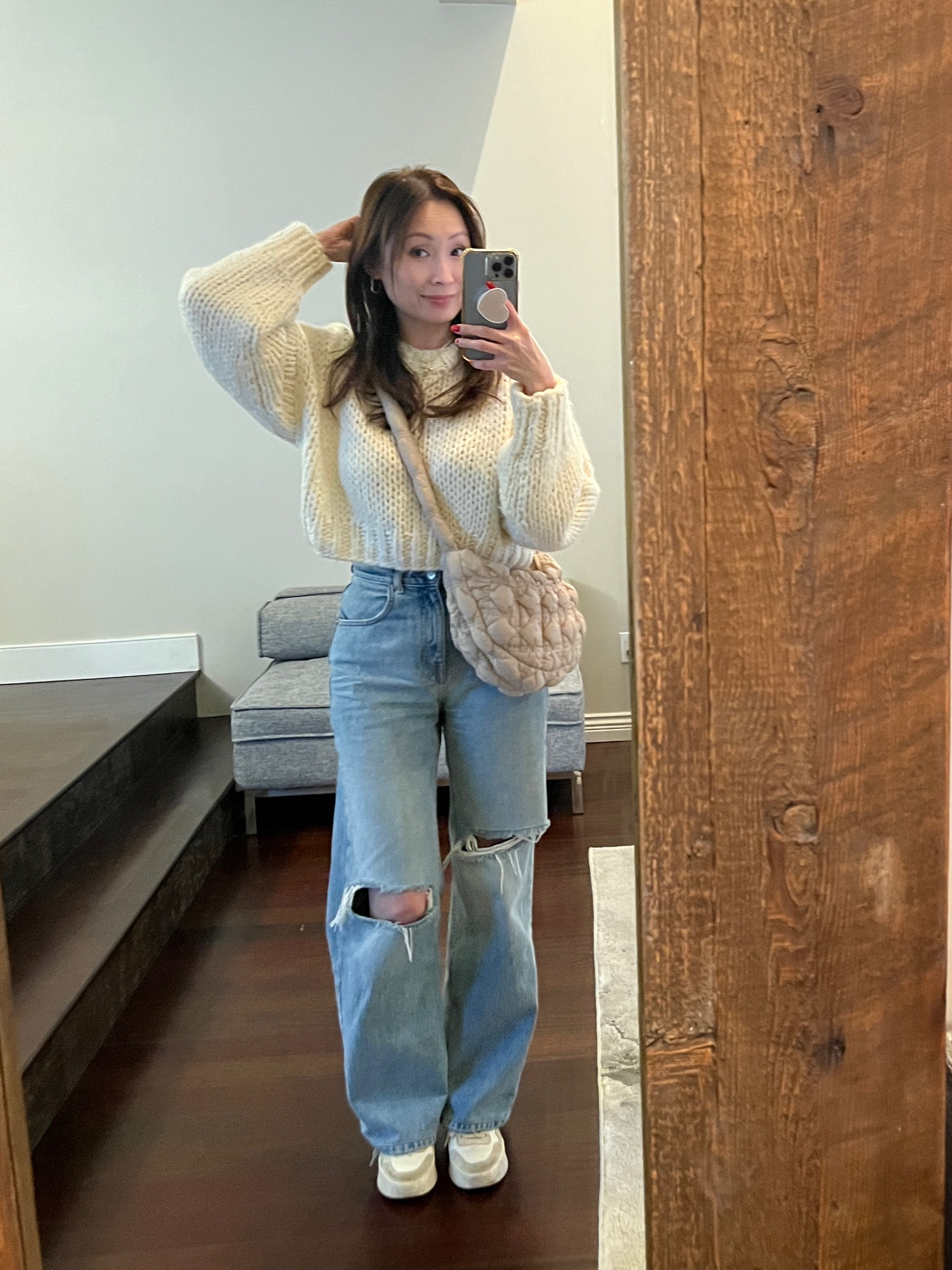 Love my cropped wool sweater so much 

#LTKover40 #LTKstyletip