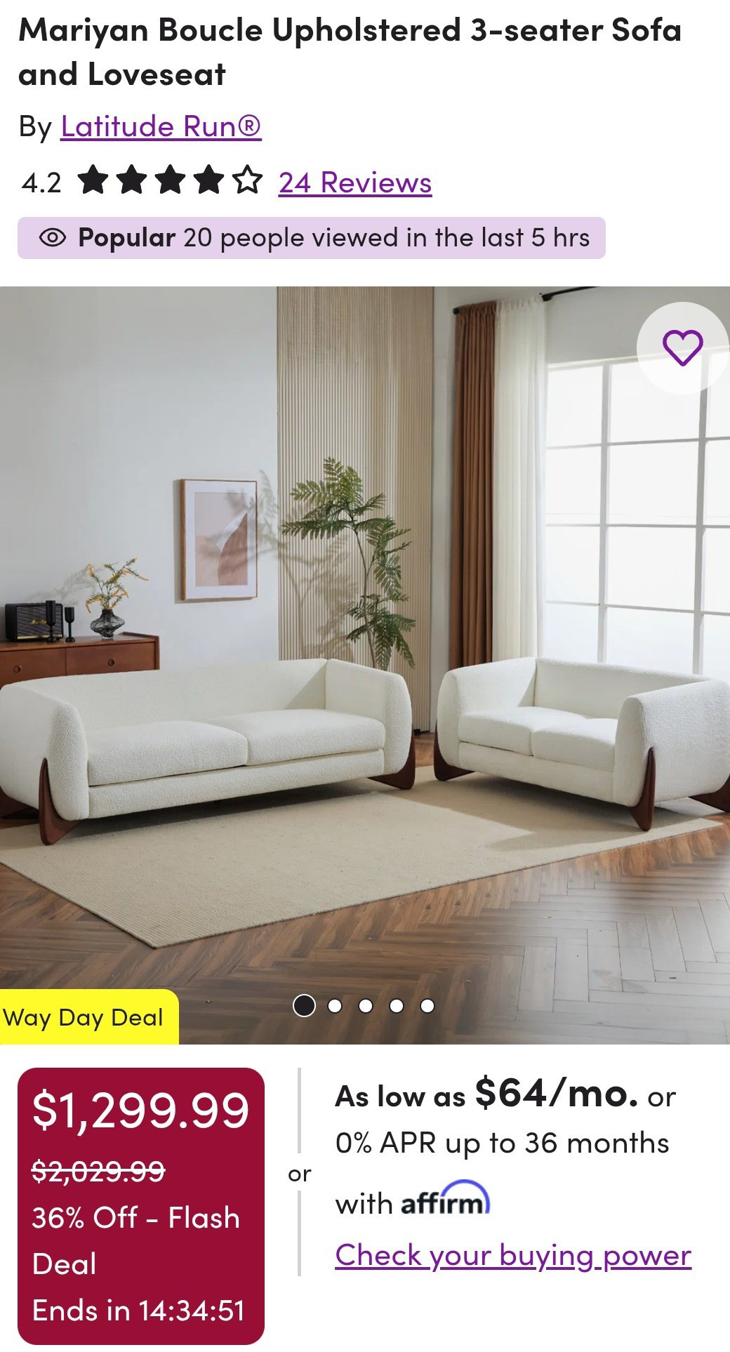 Wayfair WayDay is ending TONIGHT 🚨🔥 Flash deals are LIVE, stock is LIMITED & best pieces are selling FAST! Don’t miss up to 80% OFF on stunning living room sets—this is your FINAL chance to grab luxury for less. Flat deals, insane discounts, and once it’s gone… it’s GONE. Shop NOW before midnight 💥#WayDay #WayfairWayDay #WayfairSale #WayDay2026 #FlashDeals #SaleEndsTonight #LastChanceDeals #LimitedStock #SellingFast #UpTo80Off #FlatDeals #MegaSale #FurnitureDeals #LivingRoomSale #LivingRoomSet #HomeDeals #HomeSale #InteriorInspo #HomeUpgrade #LuxuryForLess #AffordableLuxury #DealAlert #ShopNow #DontMissOut #ViralDeals #TrendingNow #HomeDecorDeals #WayfairFinds #WayfairDeals #WayfairLivingRoom #USAHomeDeals

#LTKSeasonal #LTKHome #LTKSaleAlert