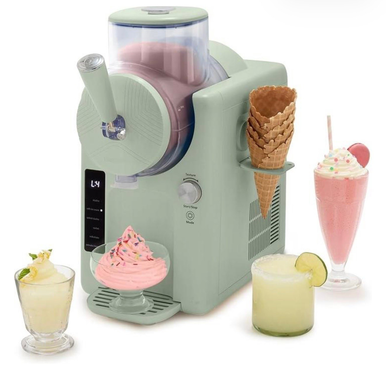 38% off 🎉

GreenPan Frost Ice Cream Maker & Slushie Machine, Soft Serve, Sorbet, Margaritas, Milkshakes, Frozen Yogurt, No Pre-Freezing, Ready in 15 Mins, 6 Modes, 7 Textures, Self-Cleaning, Family Size, Green family summer fun

#LTKSaleAlert #LTKKids #LTKfoodie