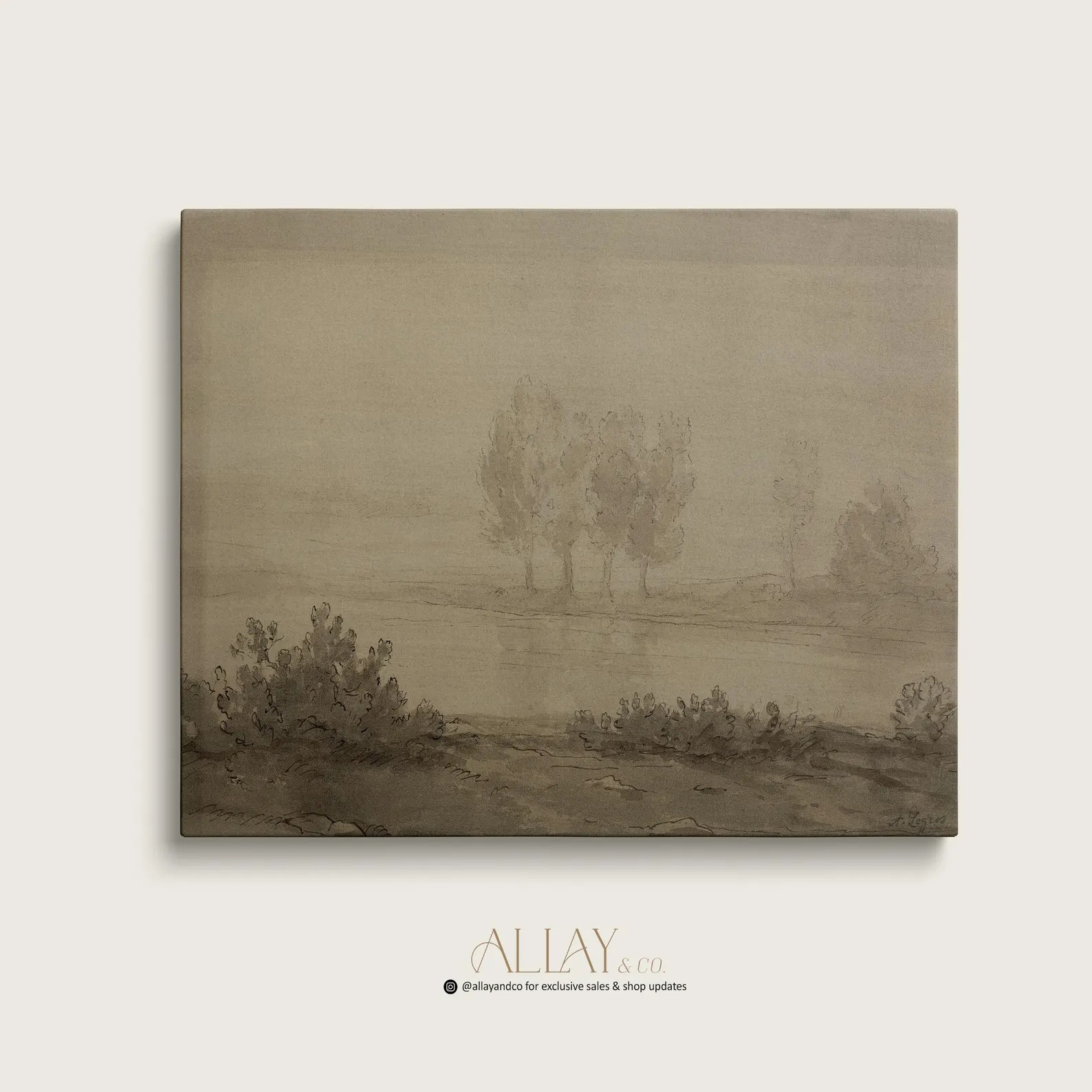 Digital Vintage Landscape | Trees Landscape Painting | Vintage Landscape Print | Moody Vintage Pr... | Etsy (US)