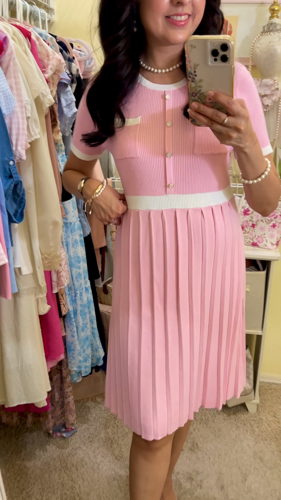 My favorite pink dress! 🎀I get so many compliments every time I wear it! 🥰 It also comes in black and baby blue 

#LTKootd #LTKFindsUnder50 #LTKCyberWeek