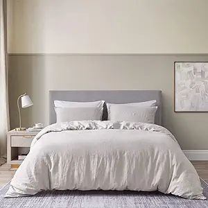 DAPU Pure Linen Duvet Cover Set, 100% Natural French Linen from Normandy, Breathable and Durable ... | Amazon (US)