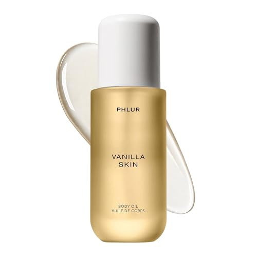 PHLUR Vanilla Skin Body Oil, 4 Fl Oz – Vanilla, Pink Pepper & Sandalwood Scented Body Oil for Women & Men, Hydrating Moisturizing After Shower Oil with Cashmere Wood & Benzoin | Amazon (US)