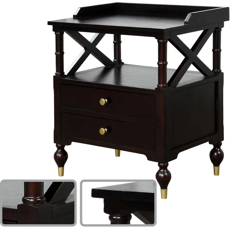 Hassana Solid Wood Nightstand | Wayfair North America